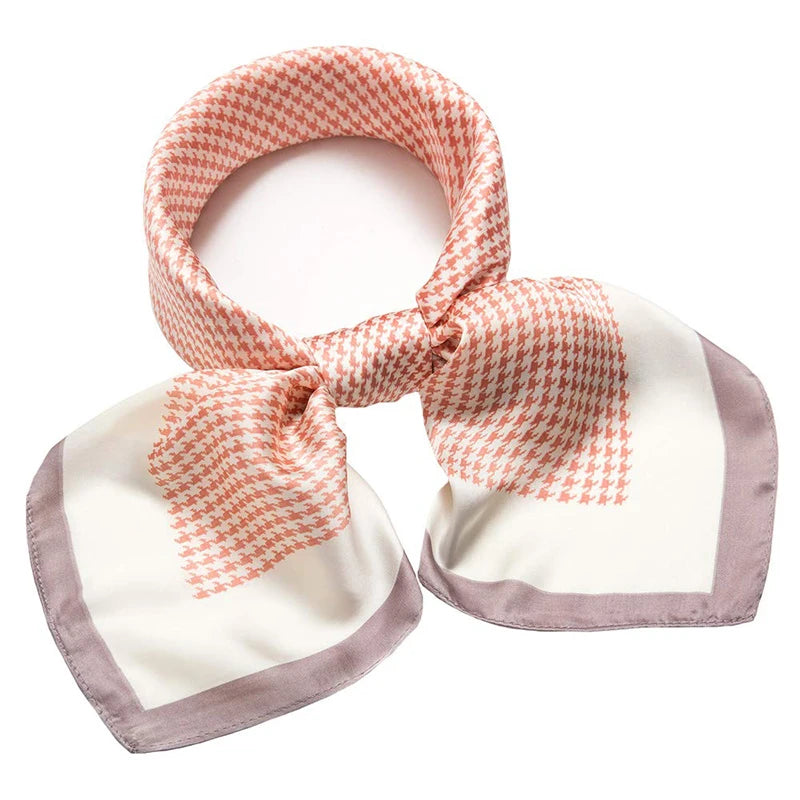 Flower Silk Square Scarf