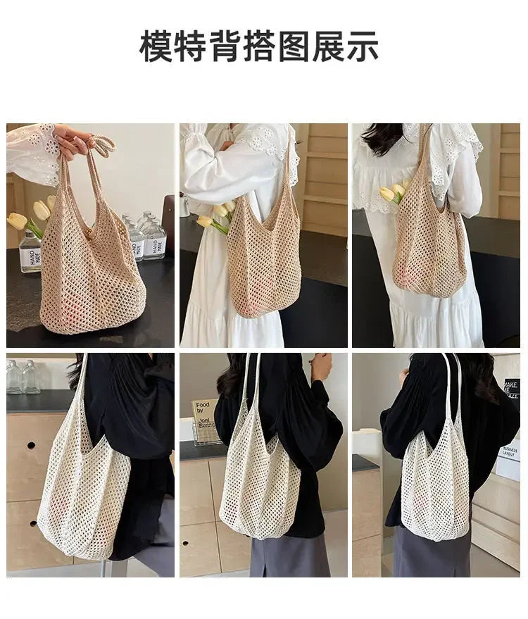 Crochet tote bag