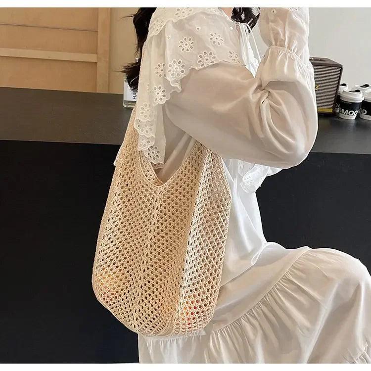 Crochet tote bag