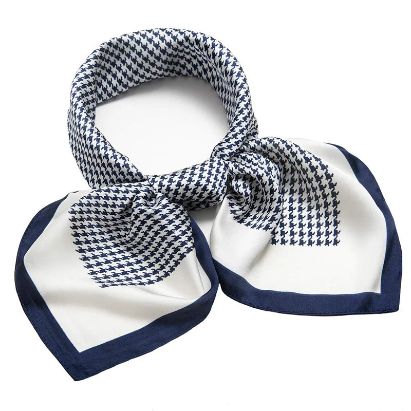 Flower Silk Square Scarf