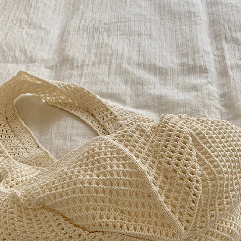 Crochet tote bag