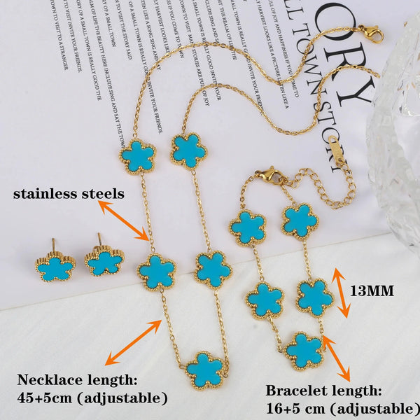 five-leaf flower bracelet