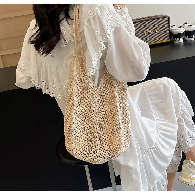 Crochet tote bag