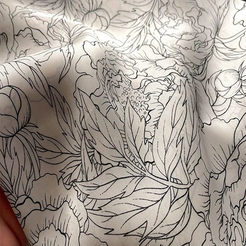 Flower Silk Square Scarf