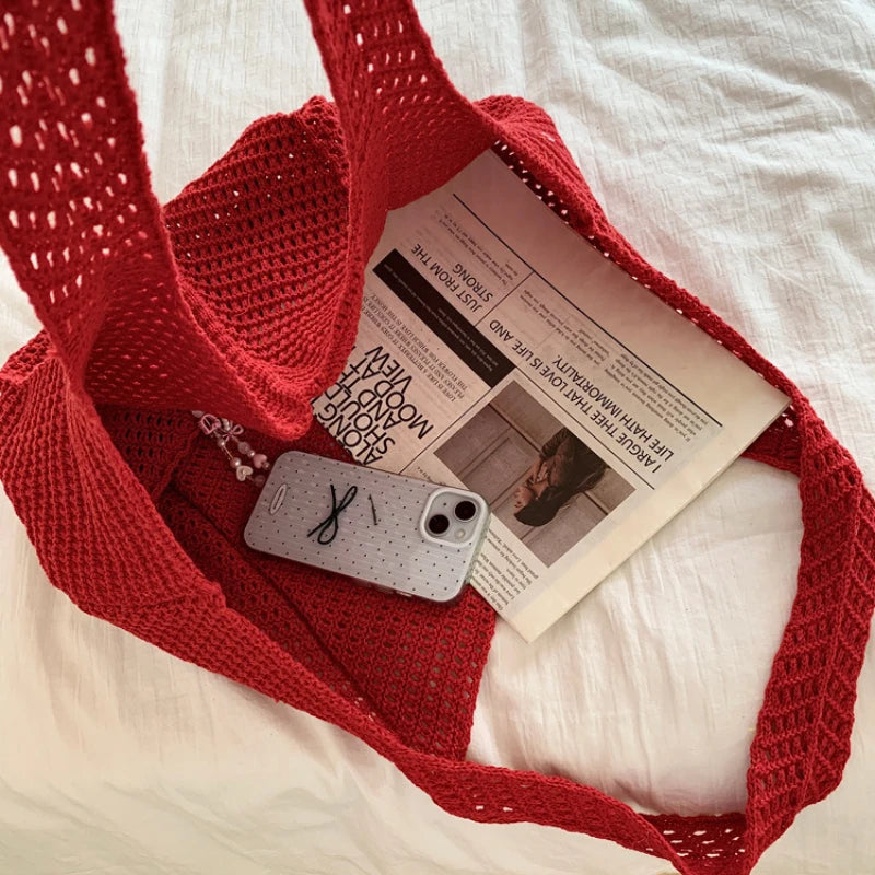 Crochet tote bag
