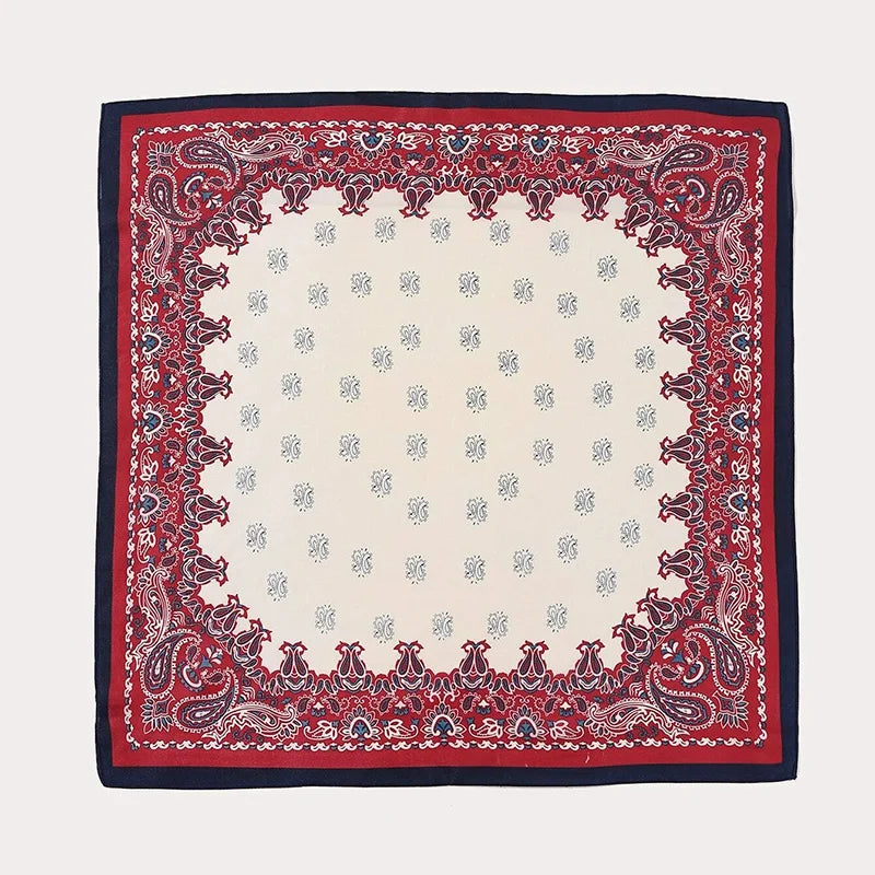 Flower Silk Square Scarf