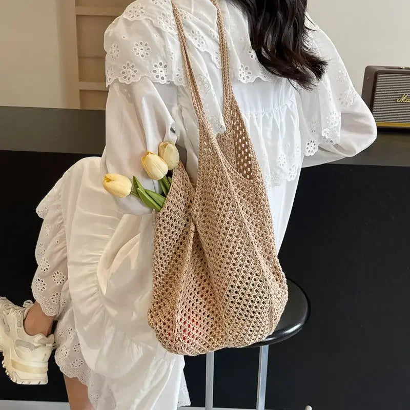 Crochet tote bag