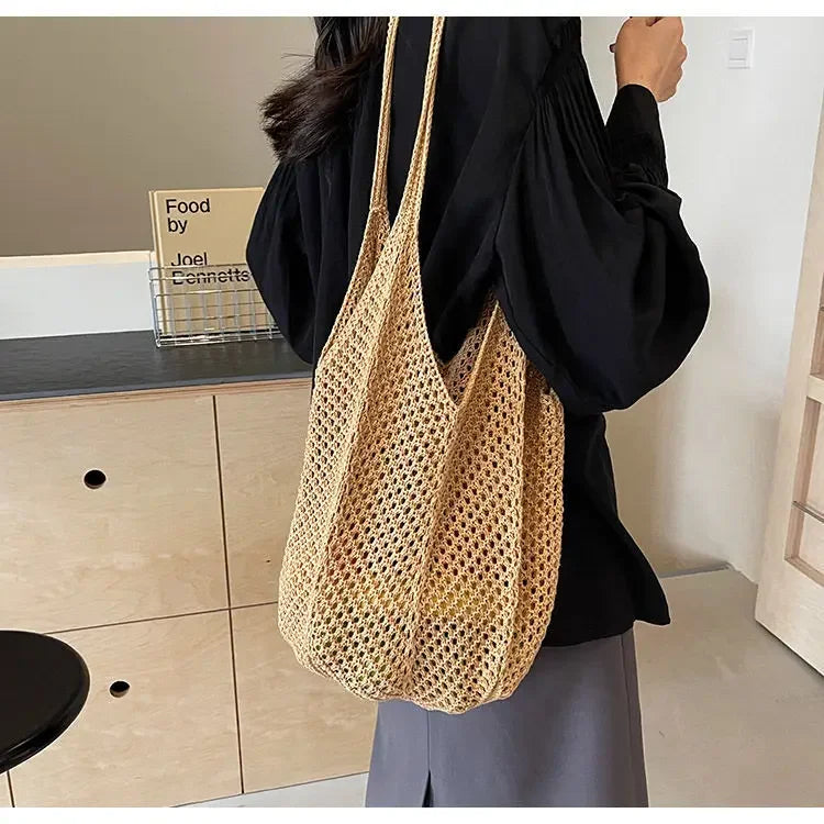 Crochet tote bag