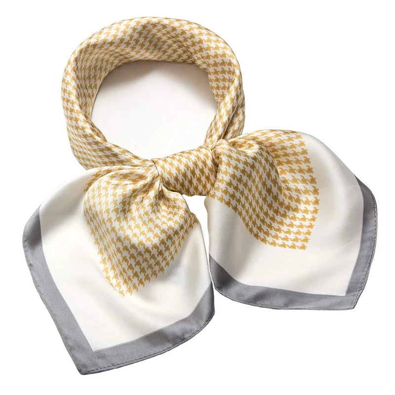 Flower Silk Square Scarf