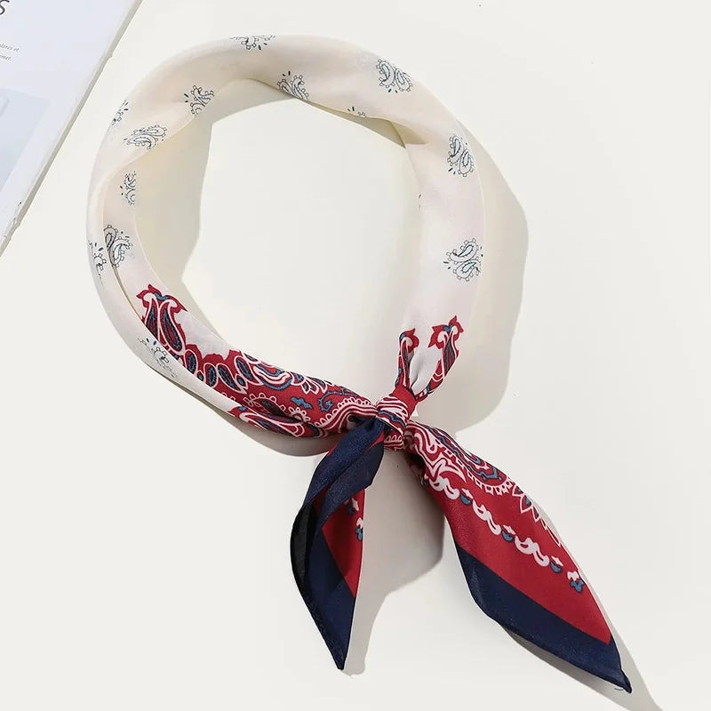 Flower Silk Square Scarf